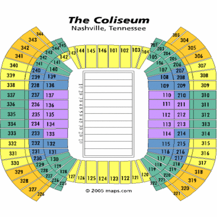 Tennessee Titans Seating Chart